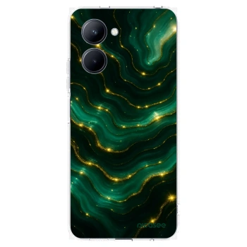Picasee silikonski prozorni ovitek za Realme C33 (2023) - Emerald