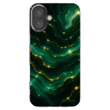 Picasee silikonski prozorni ovitek za Apple iPhone 16 Plus - Emerald