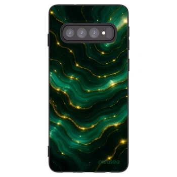 Picasee silikonski črni ovitek za Samsung Galaxy S10 G973 - Emerald
