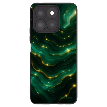 Picasee silikonski črni ovitek za Honor X8c - Emerald