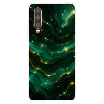Picasee silikonski prozorni ovitek za Huawei P30 - Emerald