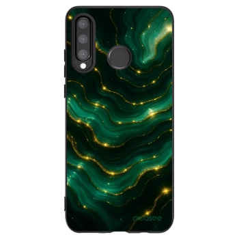 Picasee silikonski črni ovitek za Huawei P30 Lite - Emerald