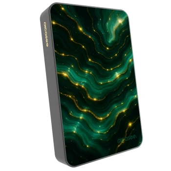Picasee Prenosna baterija z MagSafe 10 000 mAh Siva - Emerald