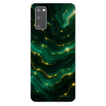 Picasee silikonski prozorni ovitek za Samsung Galaxy S20 G980F - Emerald