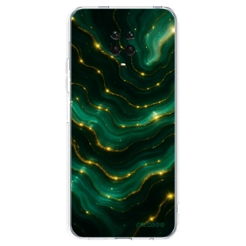 Picasee silikonski prozorni ovitek za Xiaomi Redmi Note 9 Pro - Emerald
