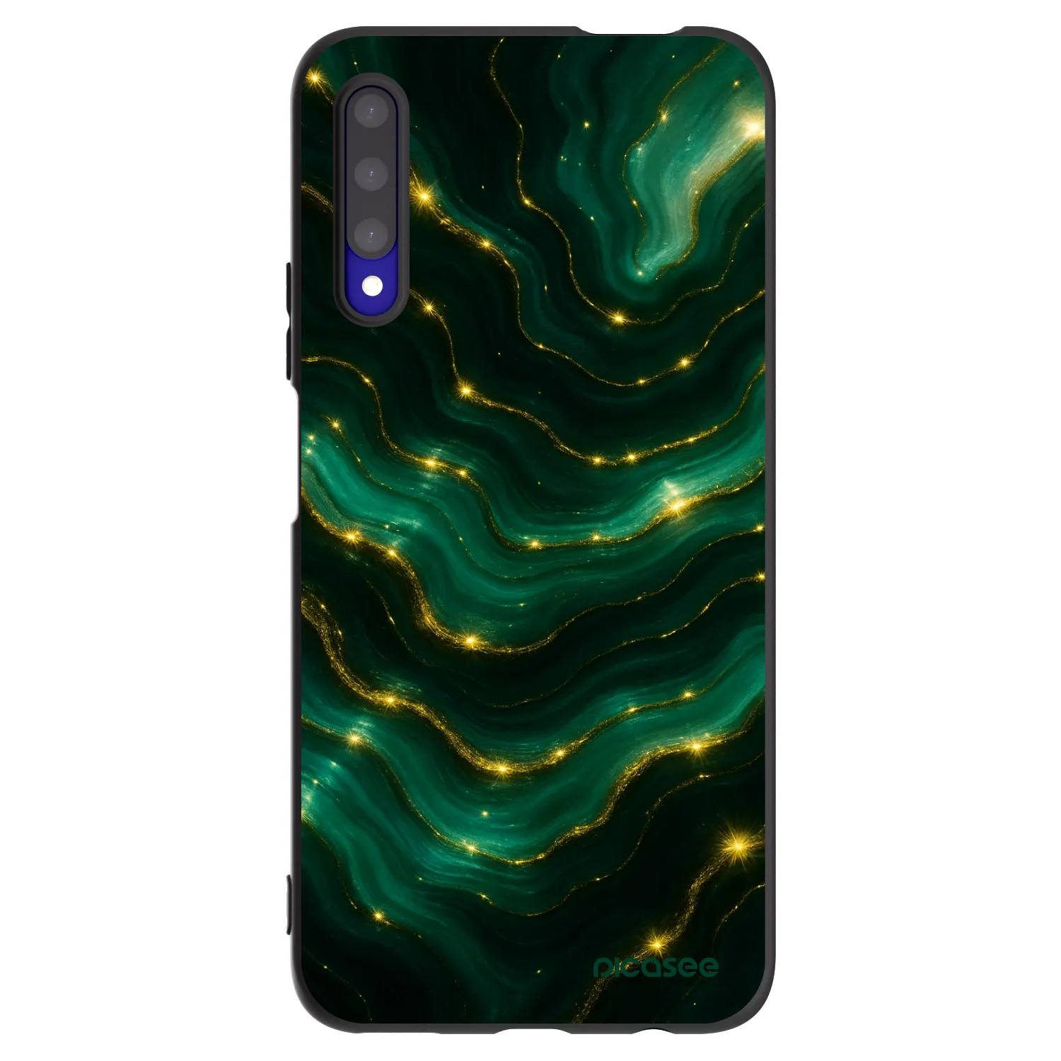 Picasee silikonski črni ovitek za Honor 9X Pro - Emerald
