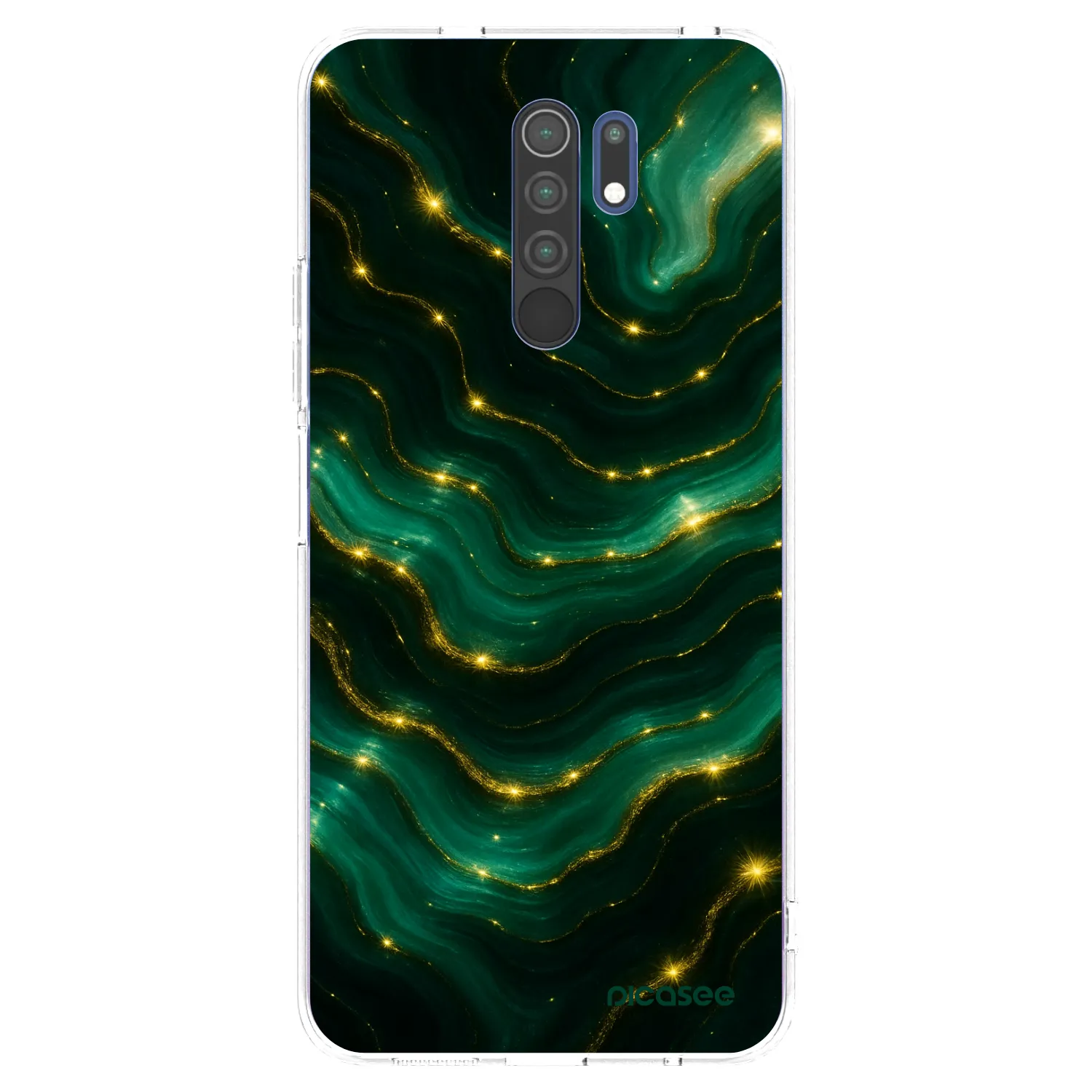 Picasee silikonski prozorni ovitek za Xiaomi Redmi 9 - Emerald
