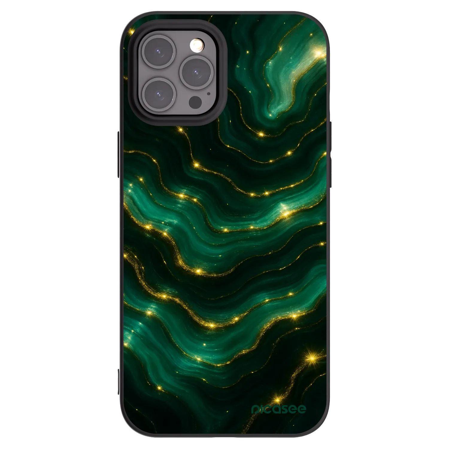 Picasee silikonski črni ovitek za Apple iPhone 12 Pro Max - Emerald