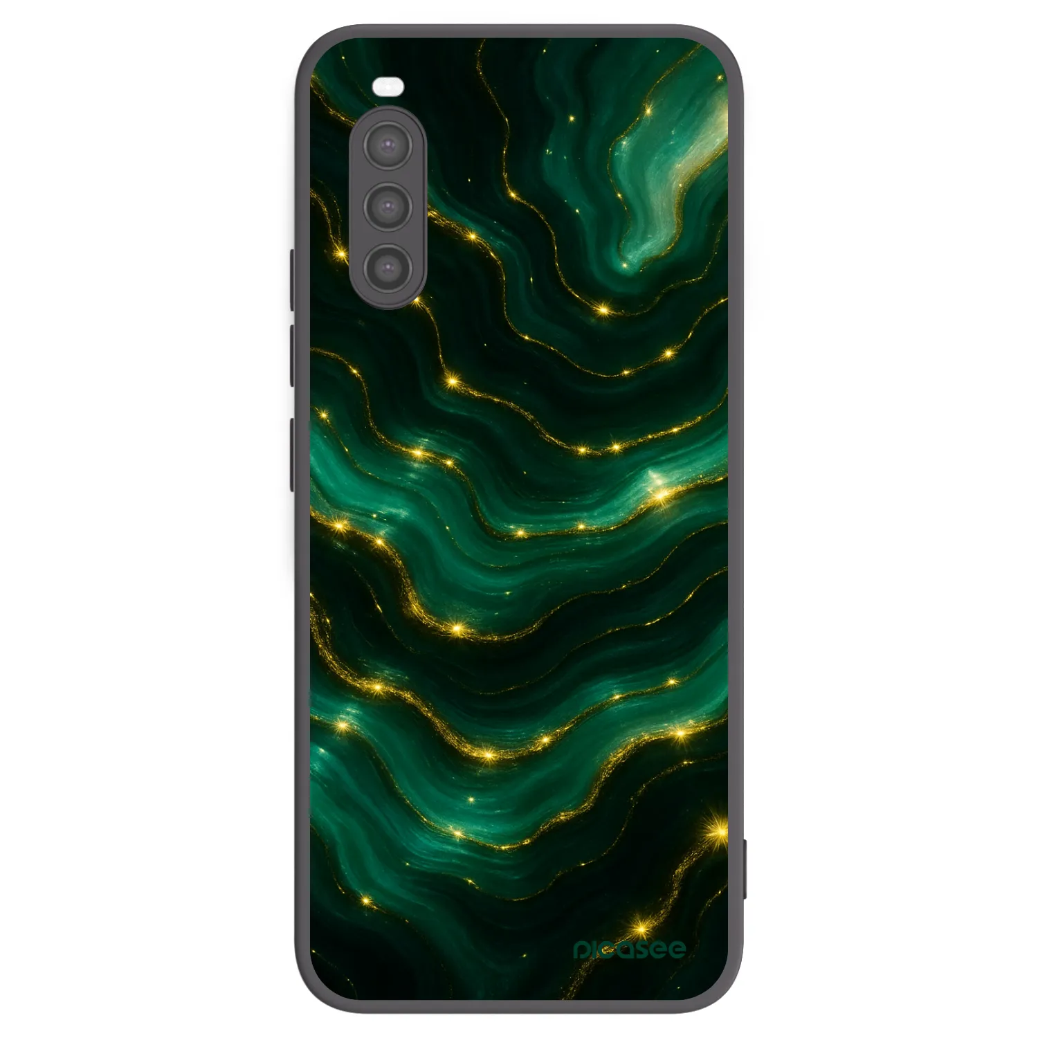 Picasee silikonski črni ovitek za Sony Xperia 10 II - Emerald