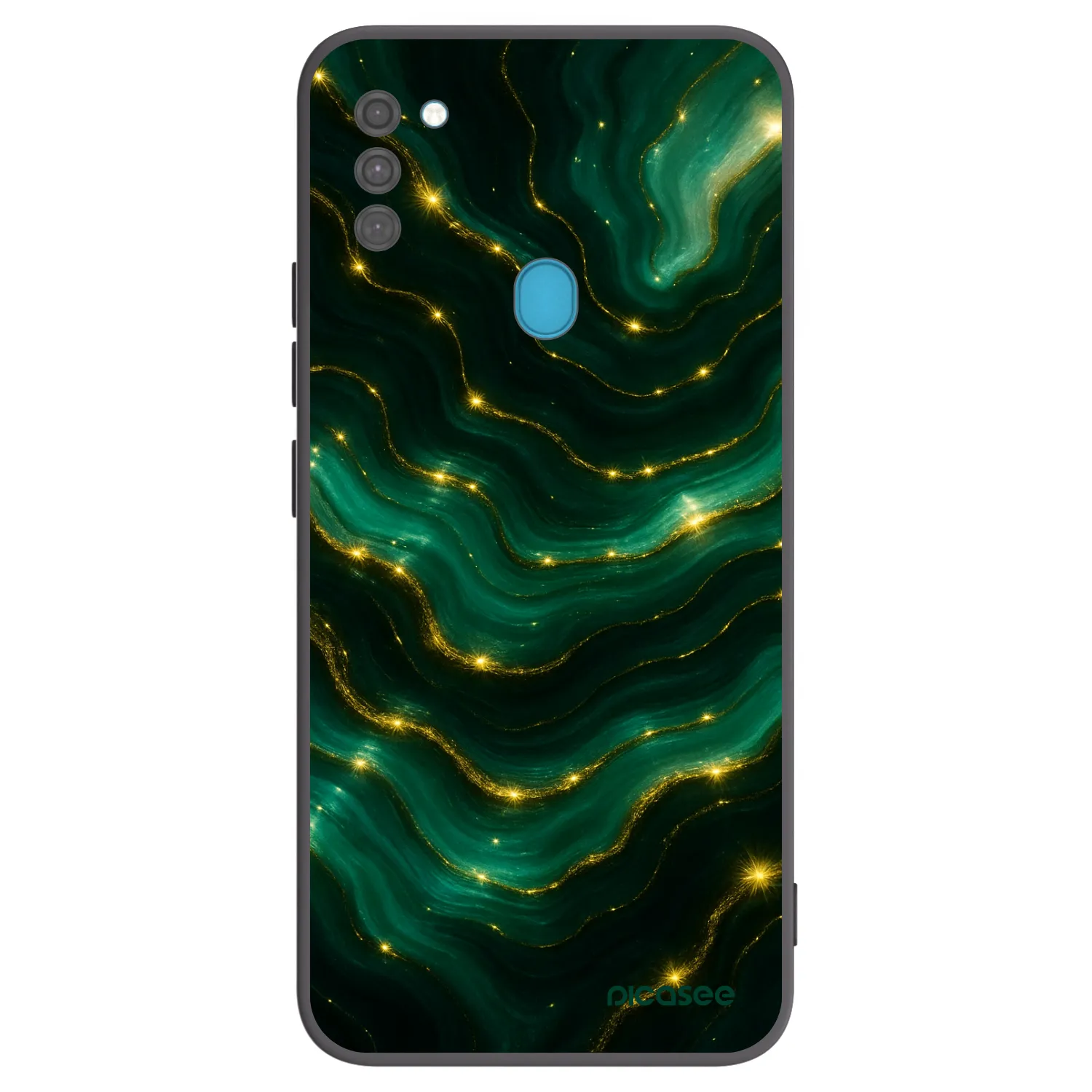 Picasee silikonski črni ovitek za Samsung Galaxy M11 - Emerald