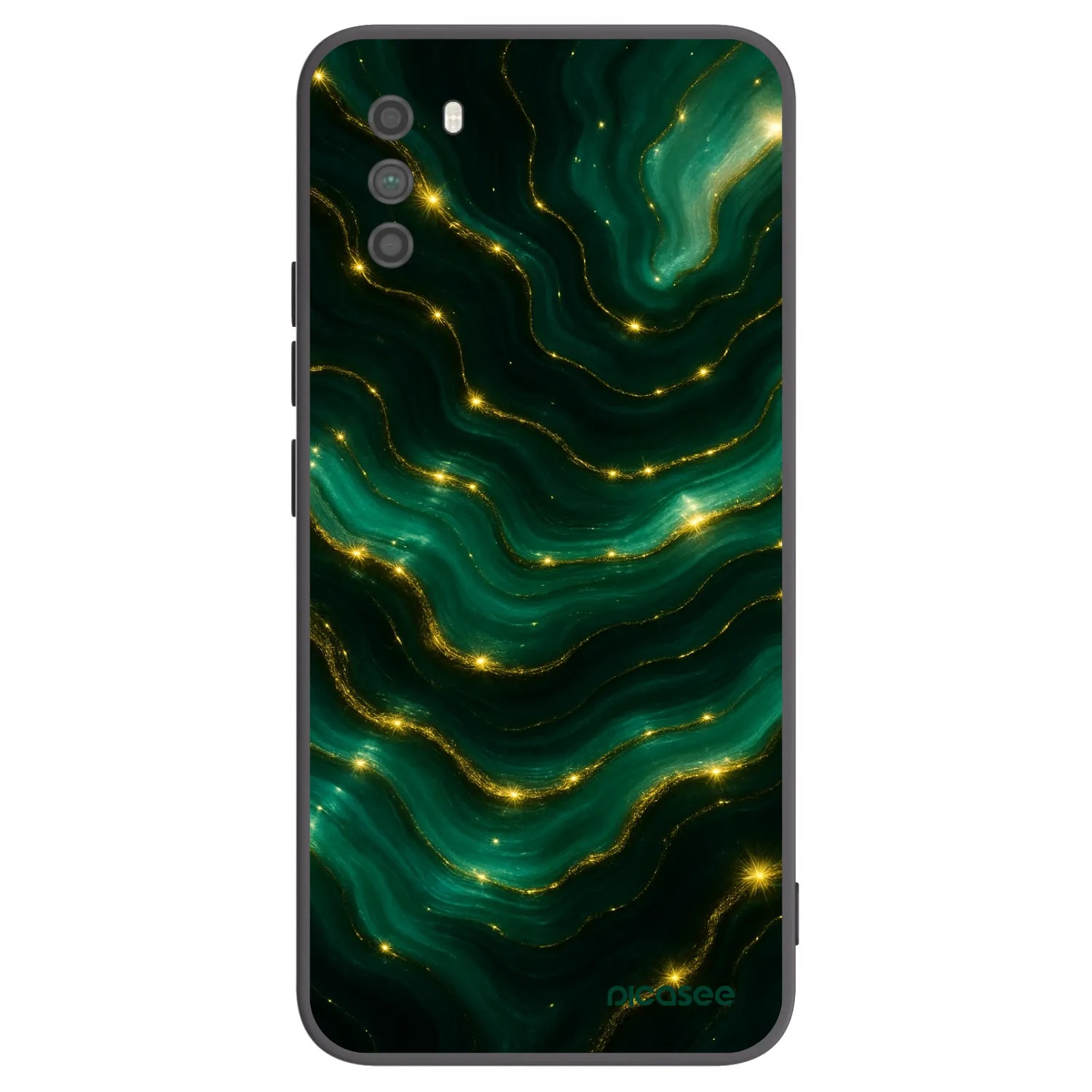 Picasee silikonski črni ovitek za Xiaomi Poco M3 - Emerald