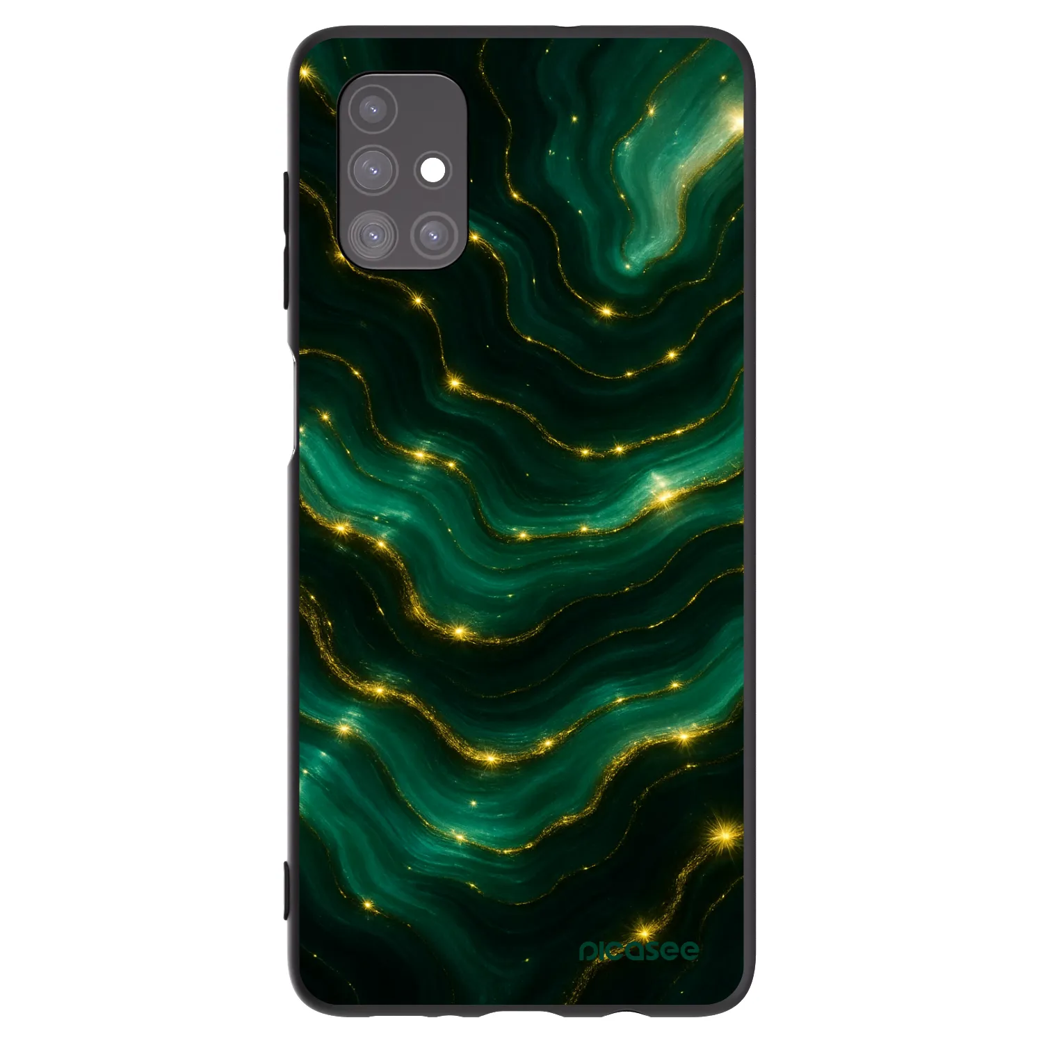 Picasee silikonski črni ovitek za Samsung Galaxy M51 M515F - Emerald