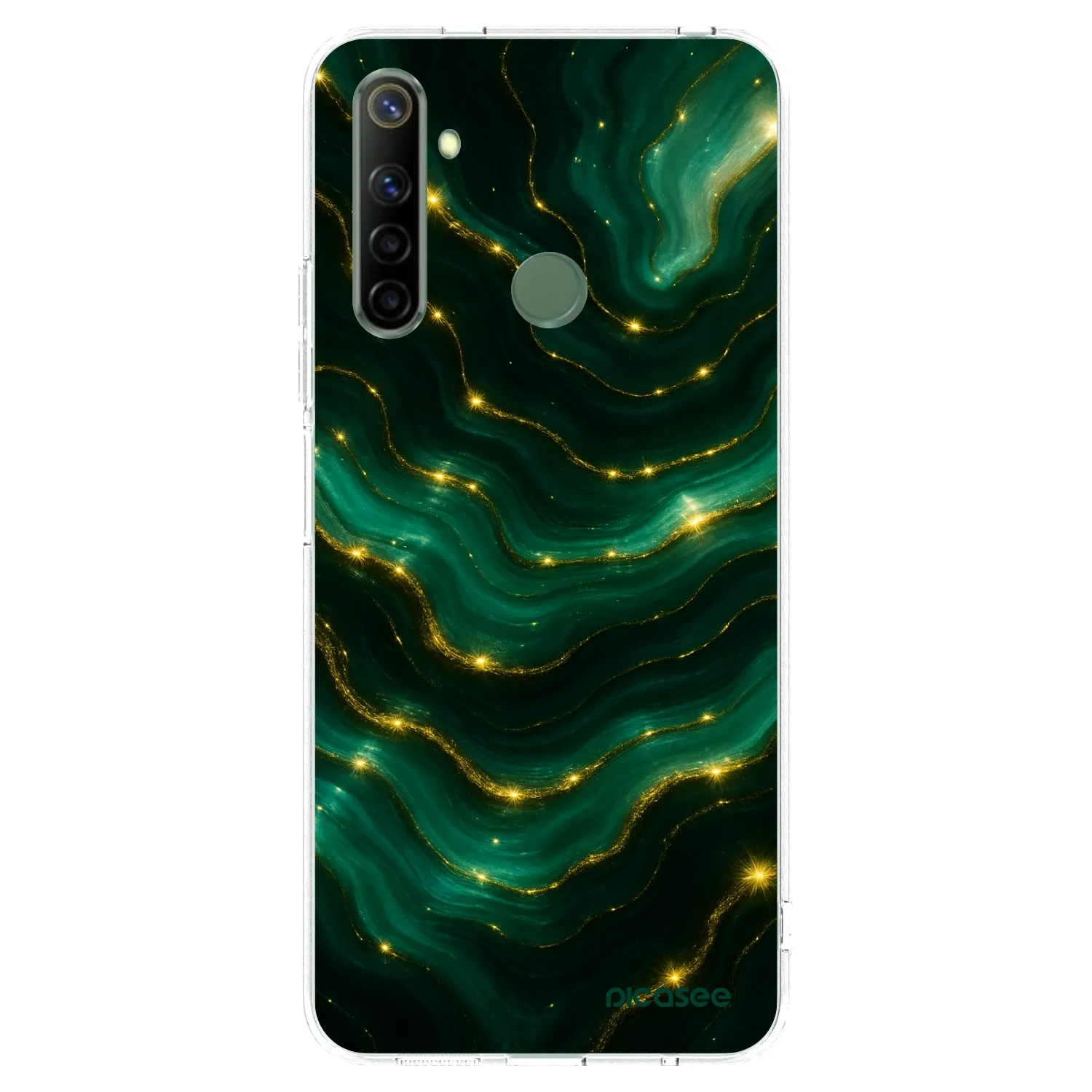 Picasee silikonski prozorni ovitek za Realme 6i - Emerald