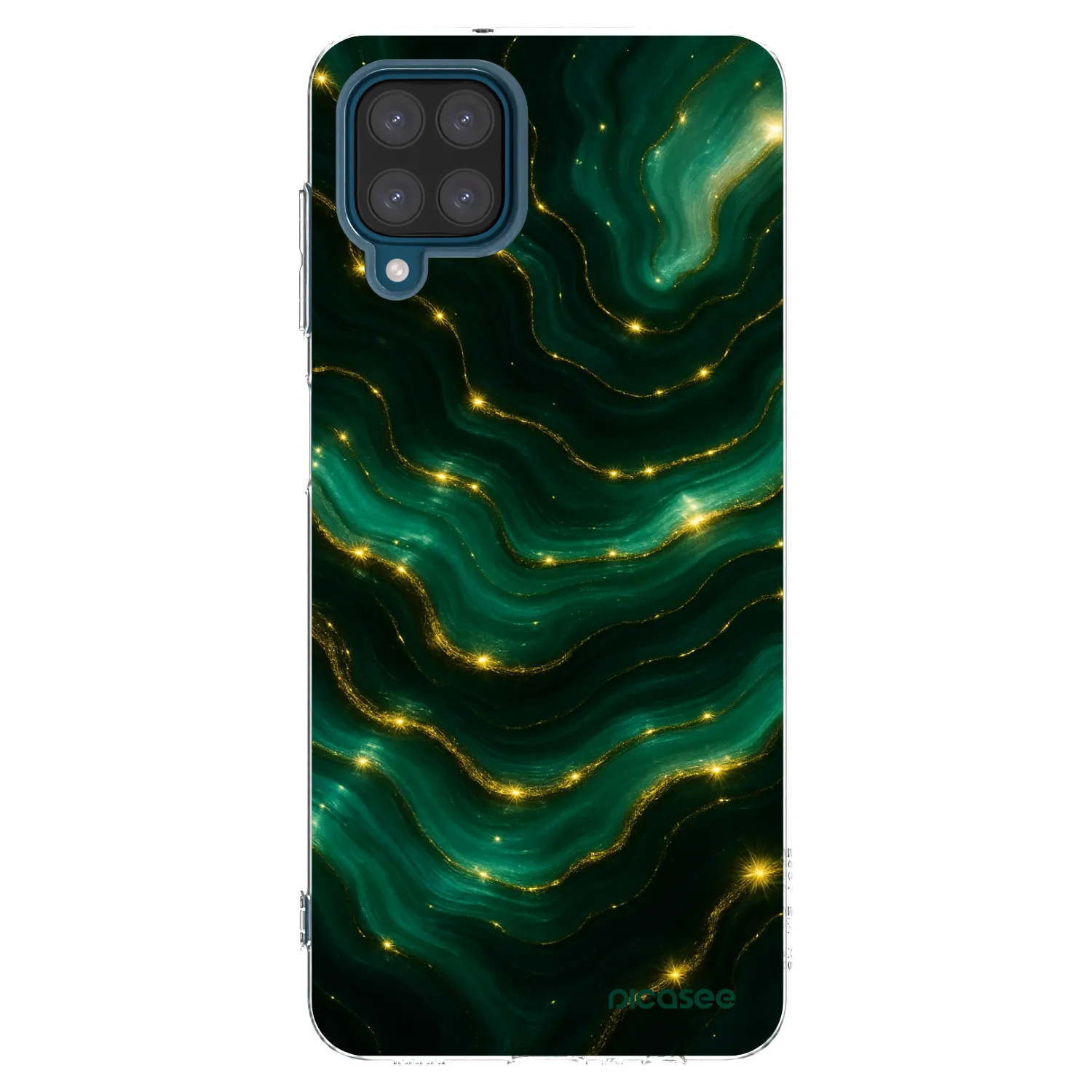 Picasee silikonski prozorni ovitek za Samsung Galaxy A12 A125F - Emerald