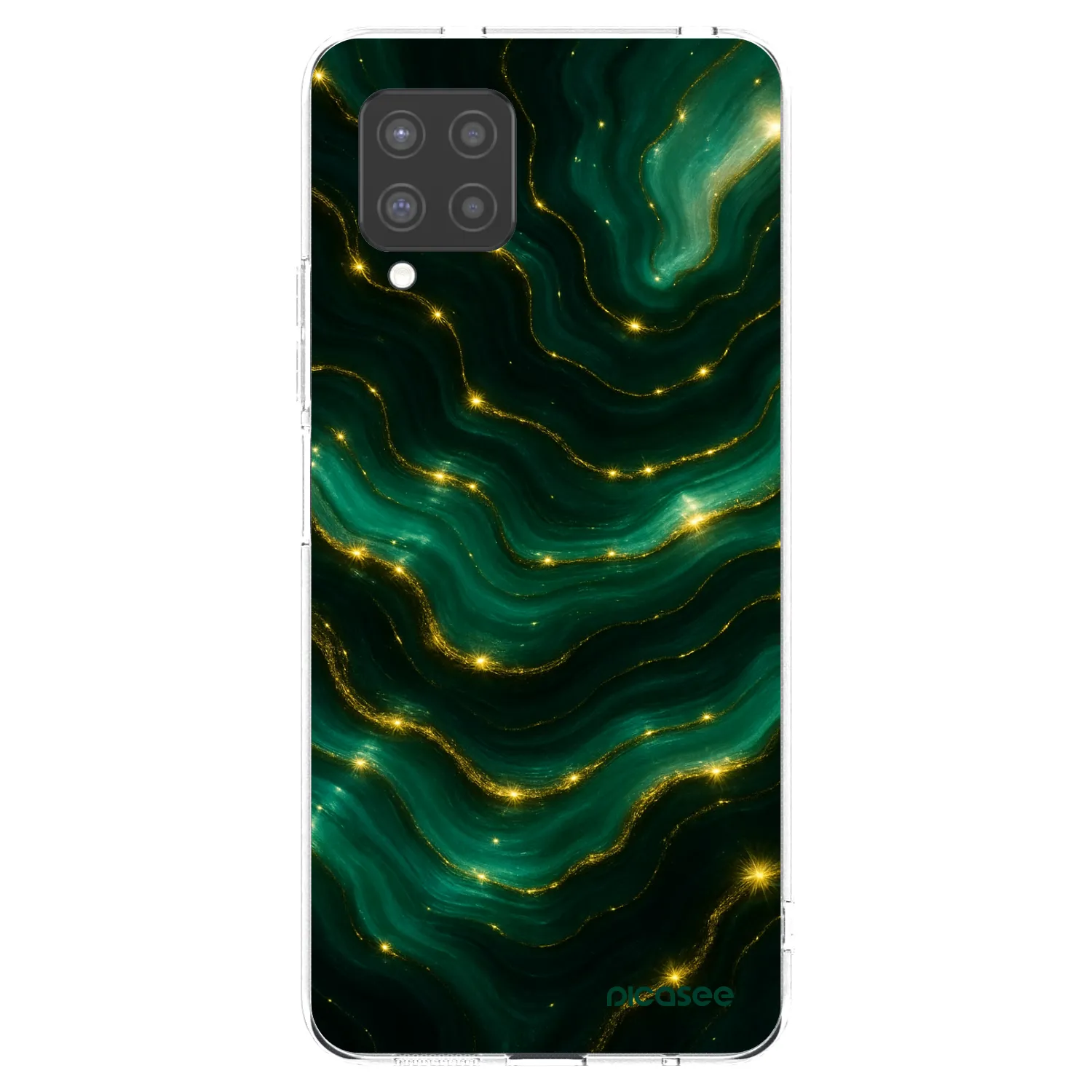 Picasee silikonski prozorni ovitek za Samsung Galaxy A42 A426B - Emerald