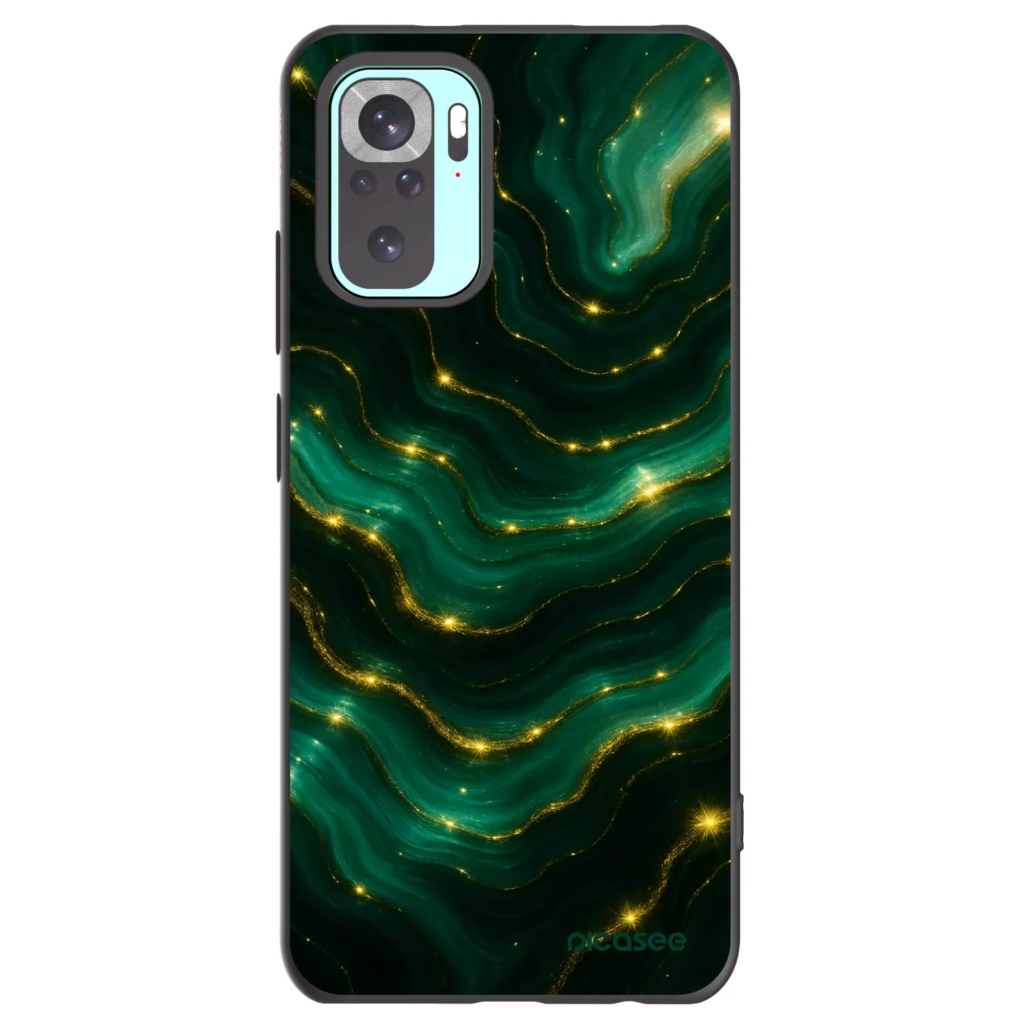 Picasee silikonski črni ovitek za Xiaomi Redmi Note 10 Pro - Emerald