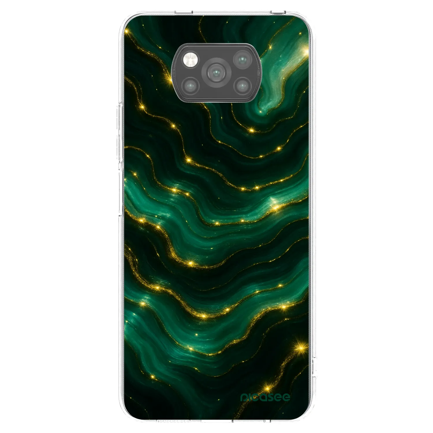 Picasee silikonski črni ovitek za Xiaomi Poco X3 Pro - Emerald