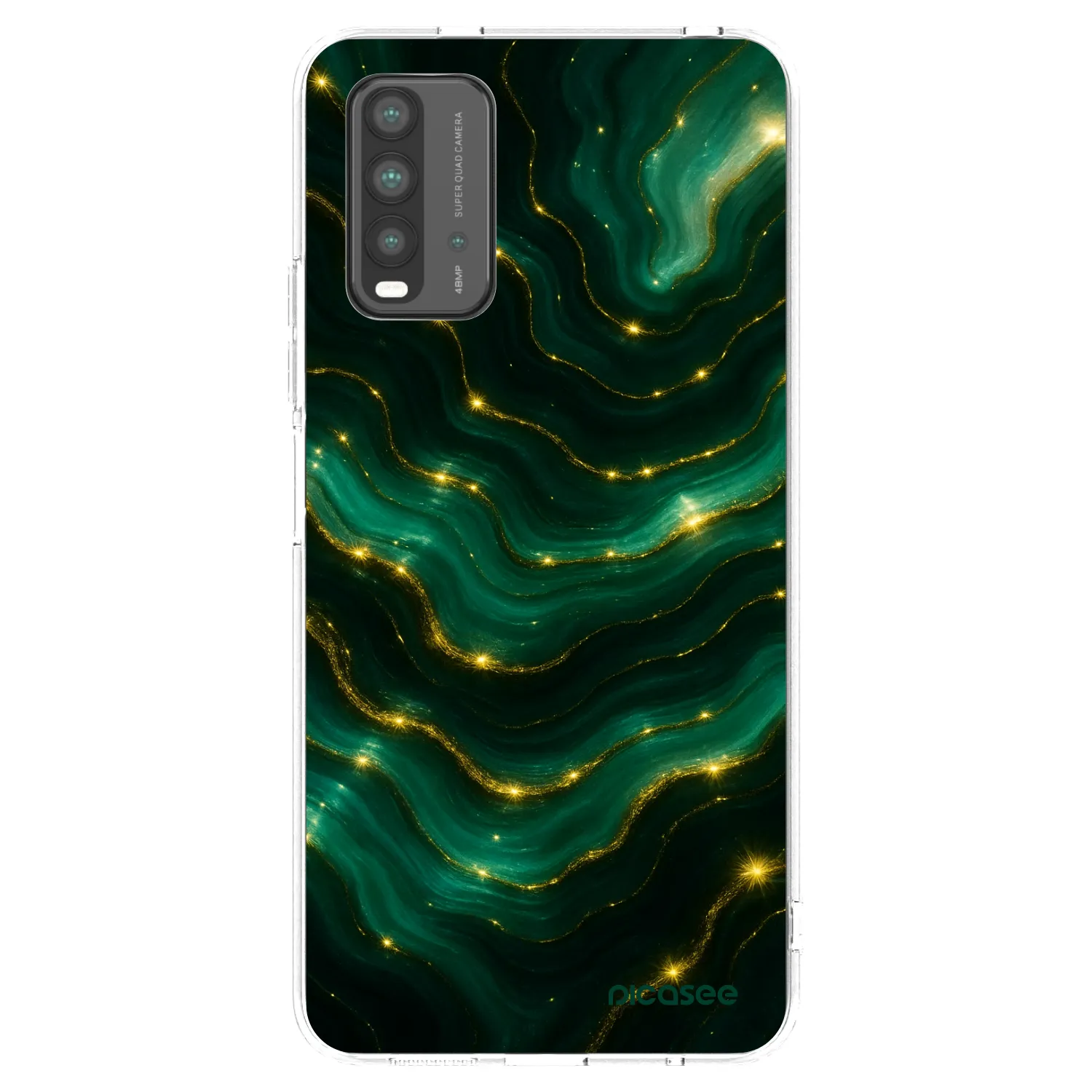 Picasee silikonski prozorni ovitek za Xiaomi Redmi 9T - Emerald