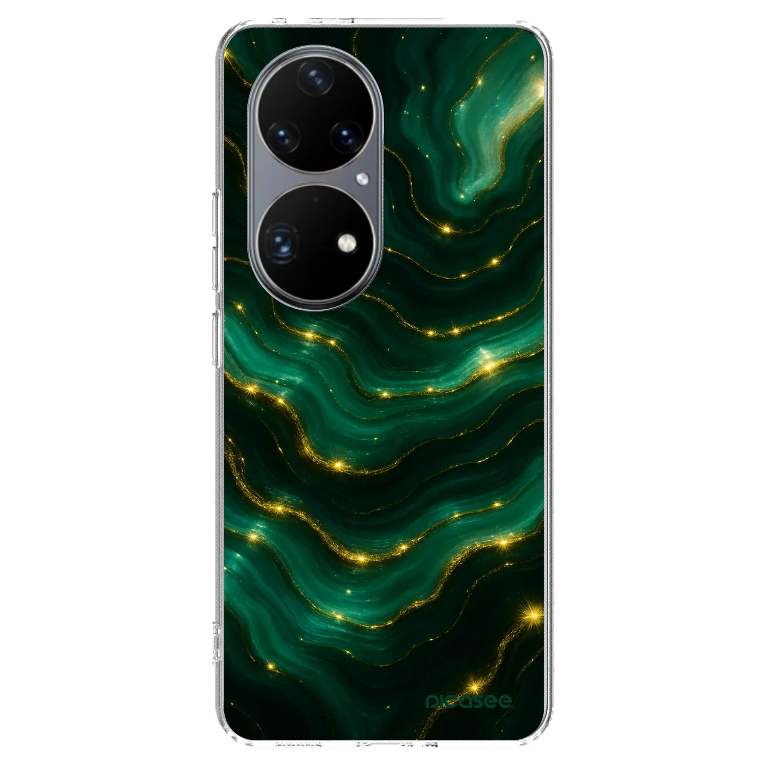 Picasee silikonski prozorni ovitek za Huawei P50 - Emerald