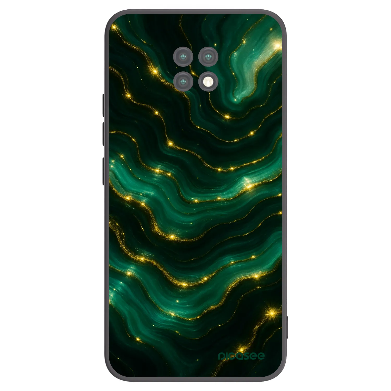 Picasee silikonski črni ovitek za Xiaomi Redmi Note 9T - Emerald