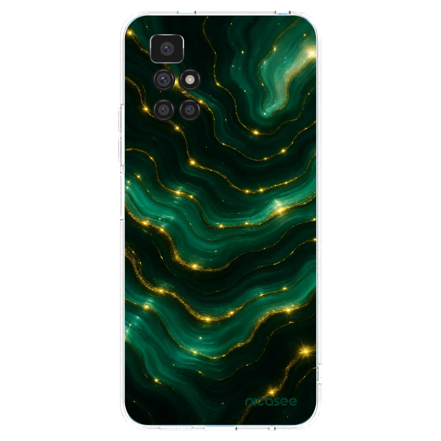 Picasee silikonski prozorni ovitek za Xiaomi Redmi 10 - Emerald