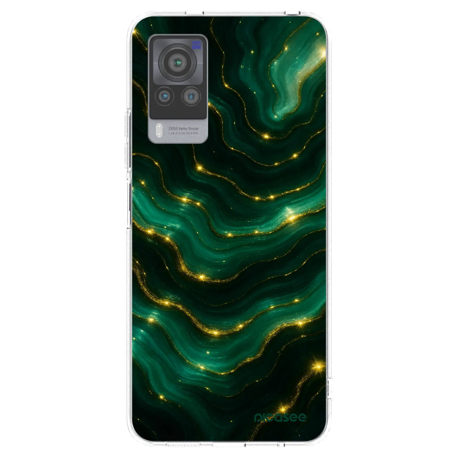 Picasee silikonski prozorni ovitek za Vivo X60 Pro 5G - Emerald