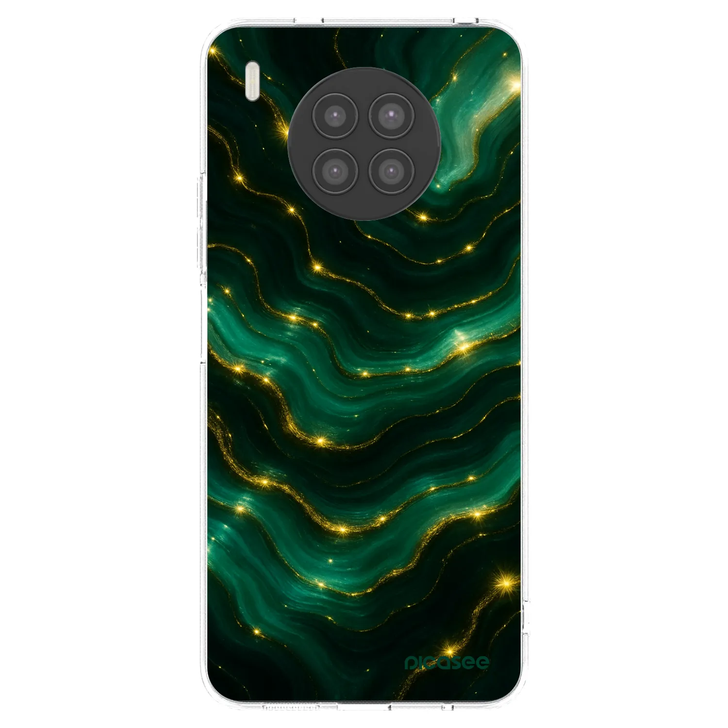 Picasee silikonski prozorni ovitek za Huawei Nova 8i - Emerald