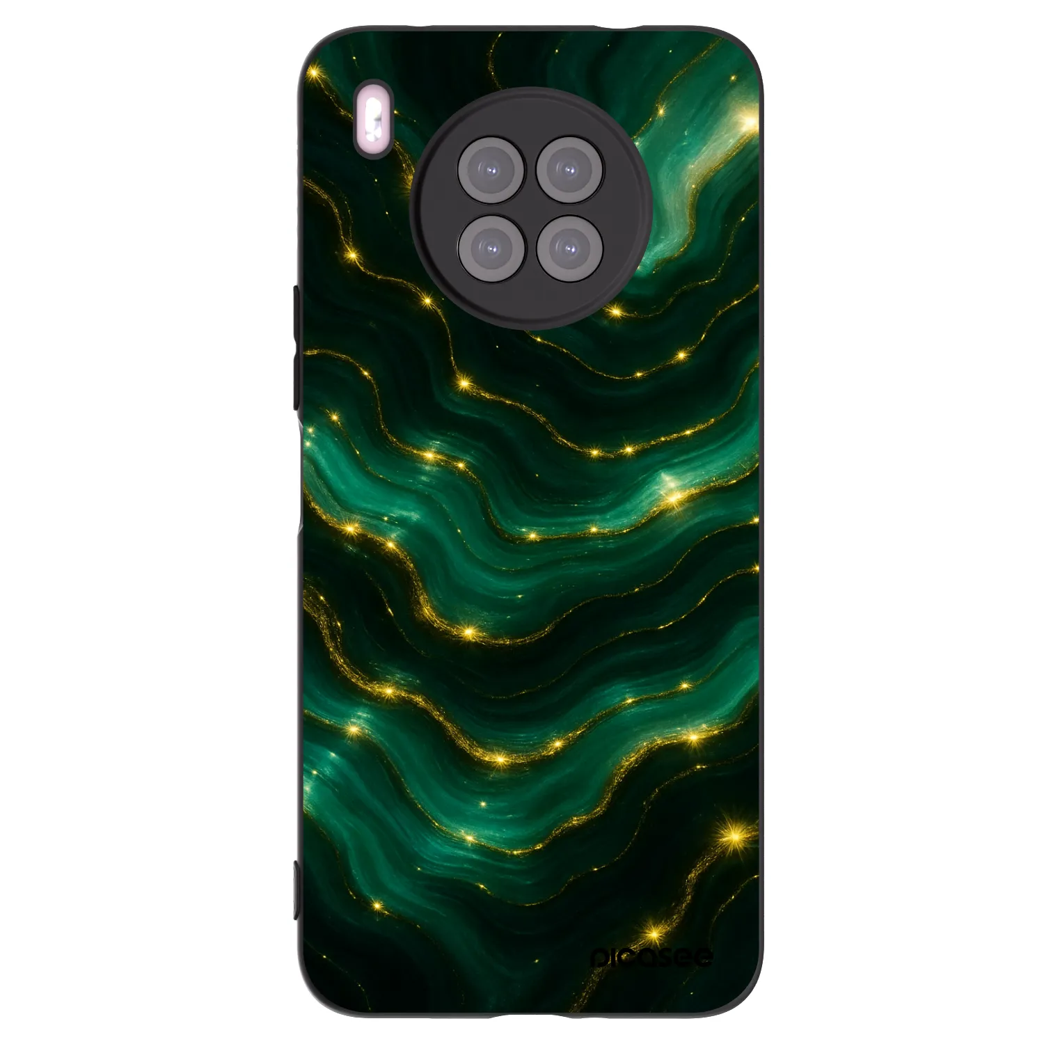 Picasee silikonski črni ovitek za Huawei Nova 8i - Emerald