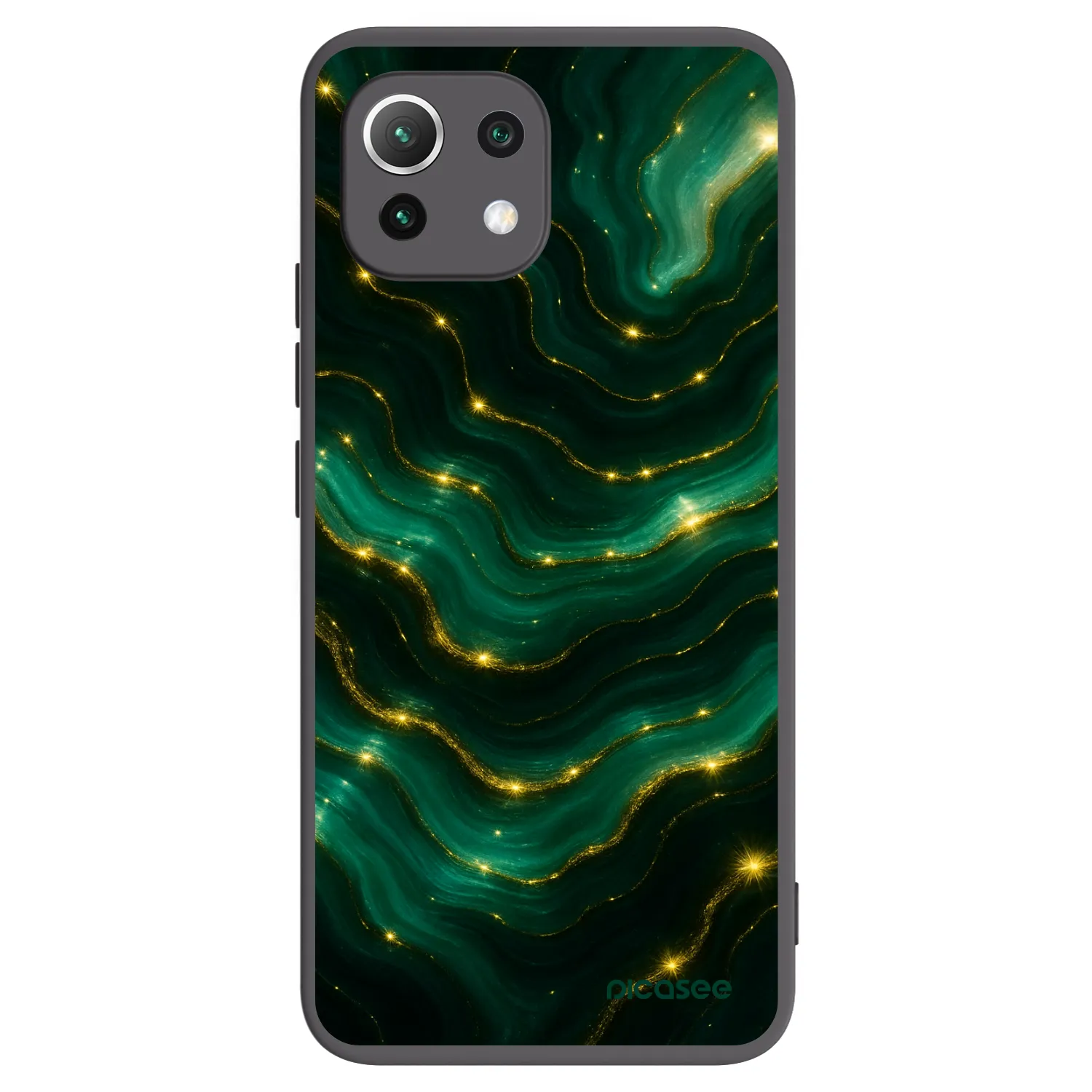 Picasee silikonski črni ovitek za Xiaomi 11 Lite 5G NE - Emerald