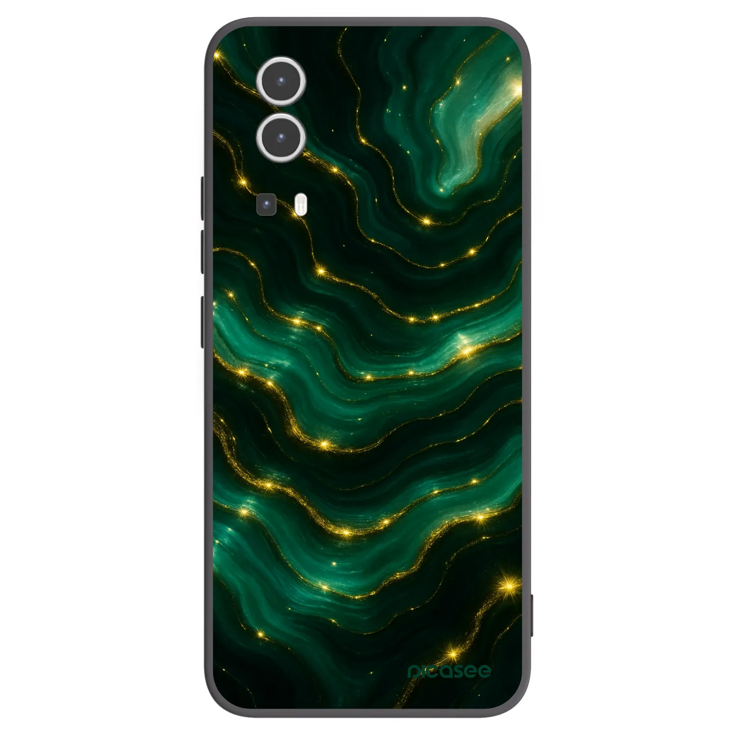 Picasee silikonski črni ovitek za Vivo Y72 5G - Emerald