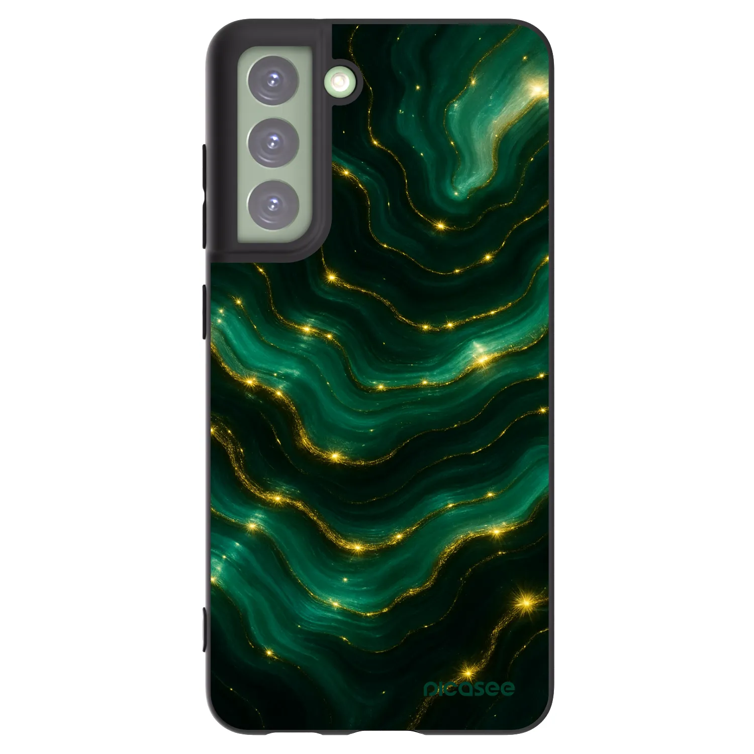Picasee silikonski črni ovitek za Samsung Galaxy S21 FE 5G - Emerald