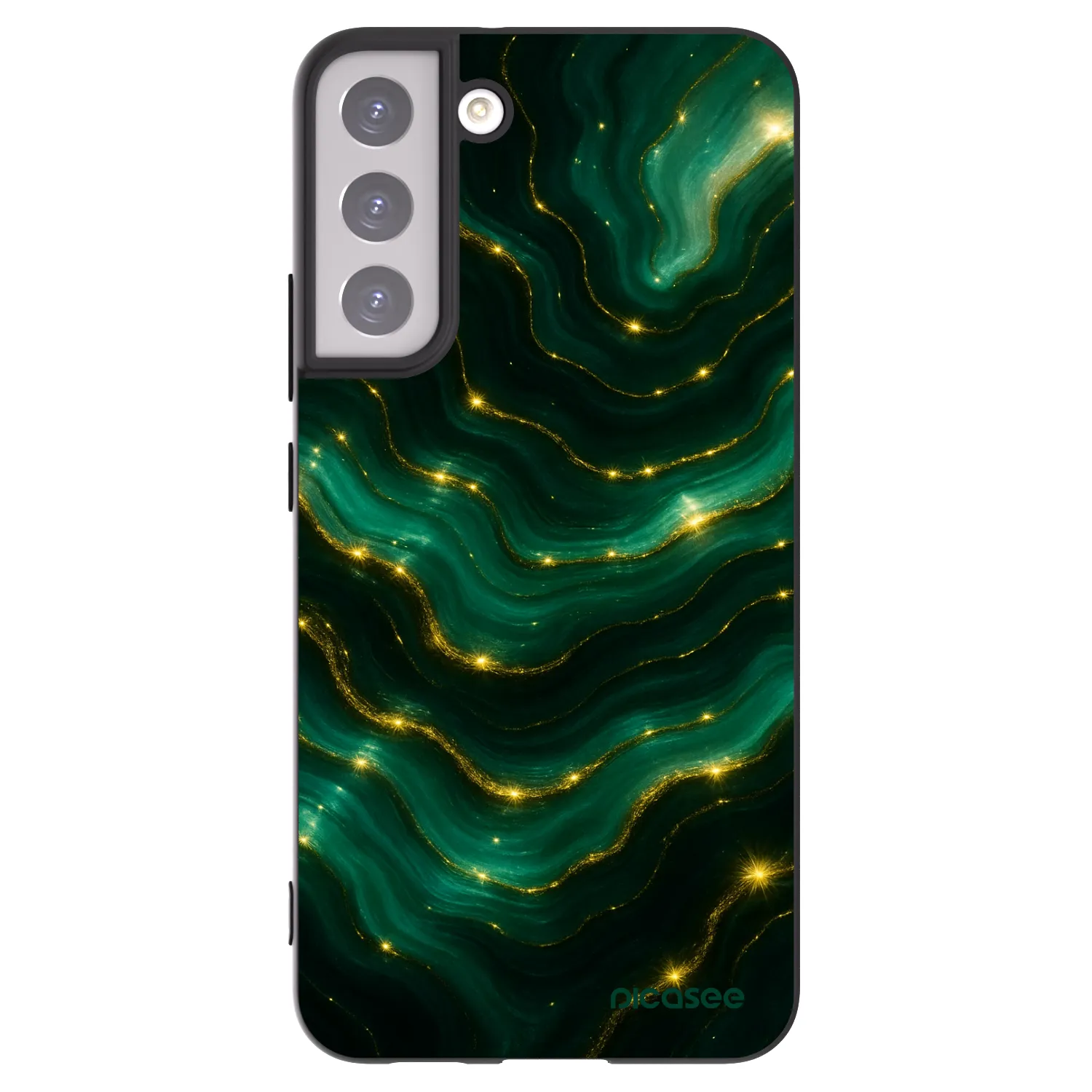 Picasee silikonski črni ovitek za Samsung Galaxy S22+ 5G - Emerald