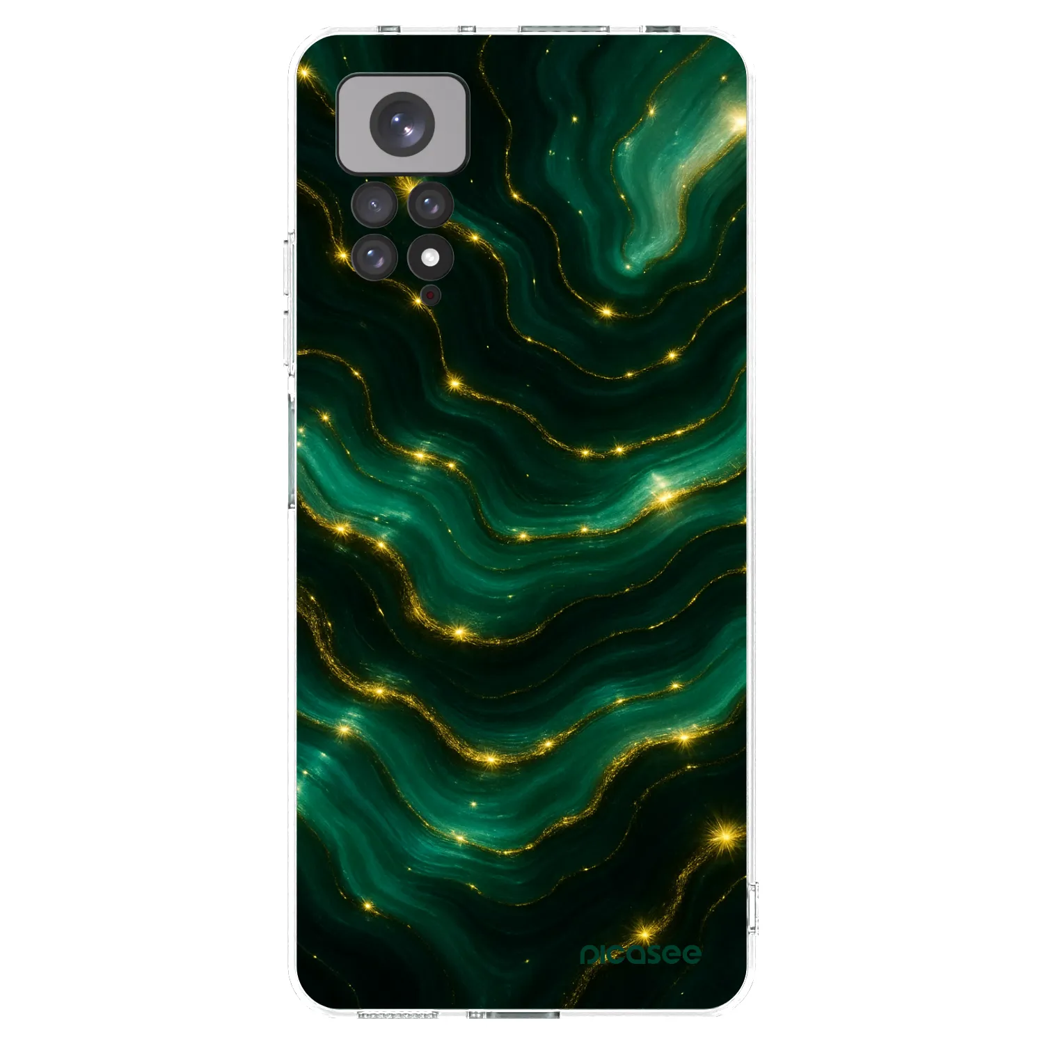 Picasee silikonski prozorni ovitek za Xiaomi Redmi Note 11S 4G - Emerald