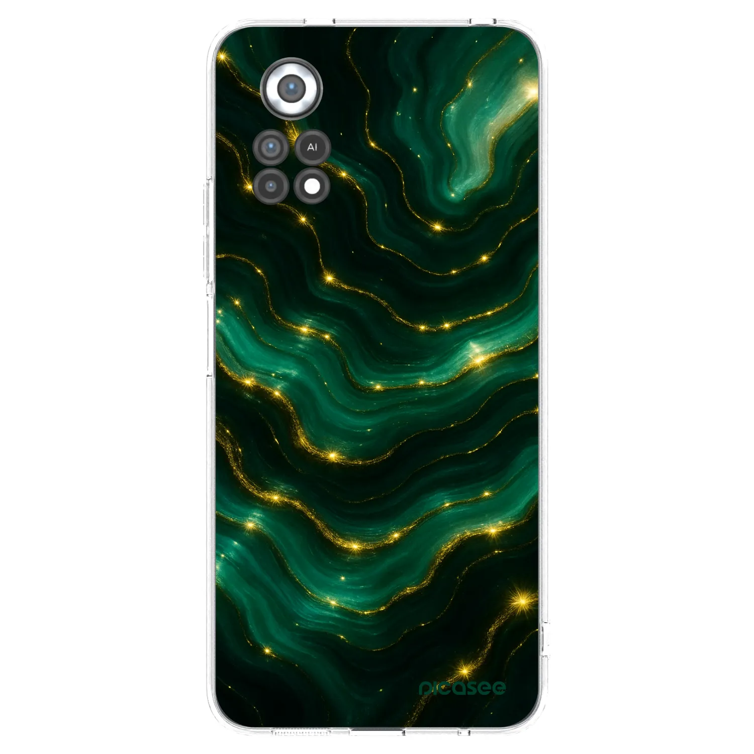 Picasee silikonski prozorni ovitek za Xiaomi Poco X4 Pro 5G - Emerald