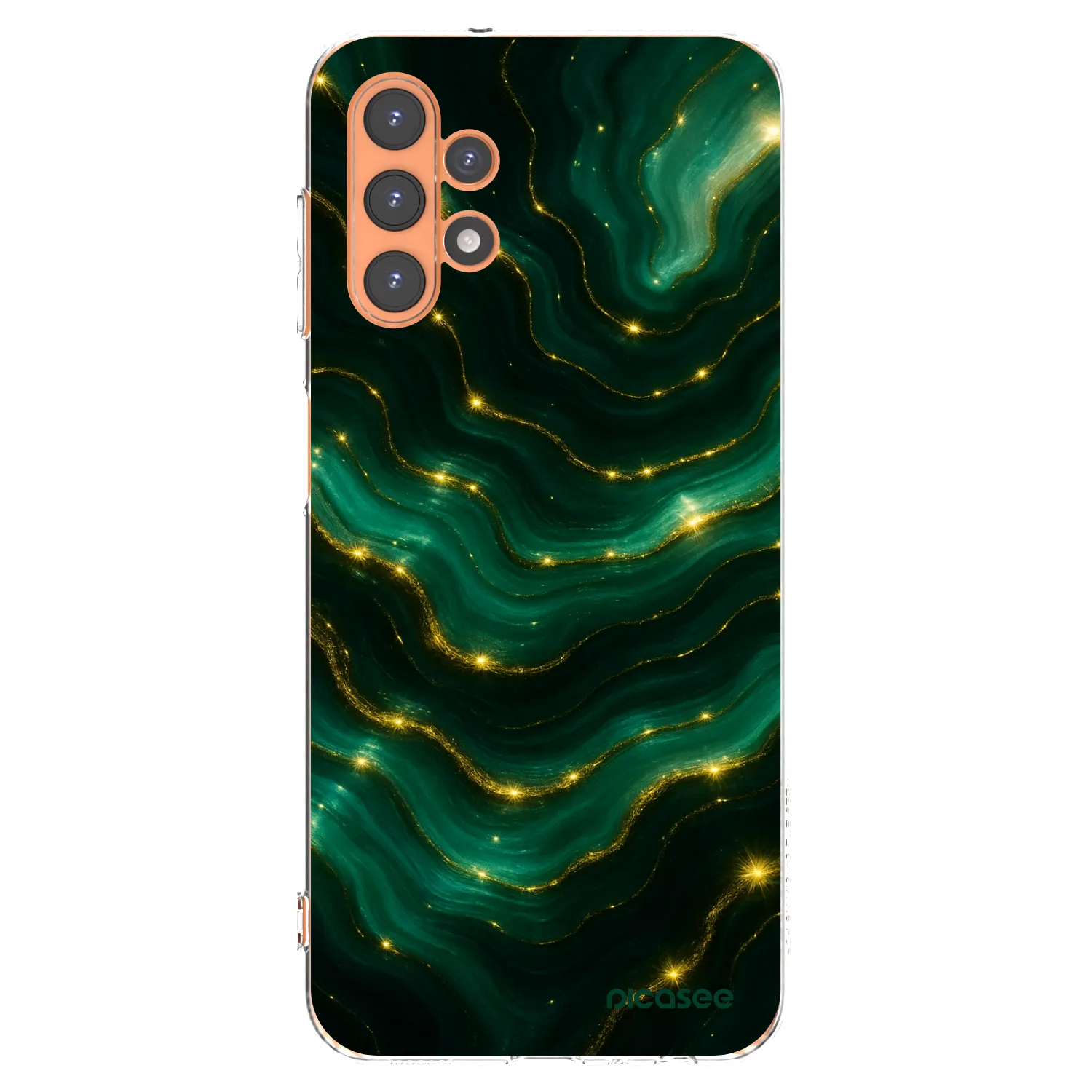 Picasee silikonski prozorni ovitek za Samsung Galaxy A13 4G A135 - Emerald