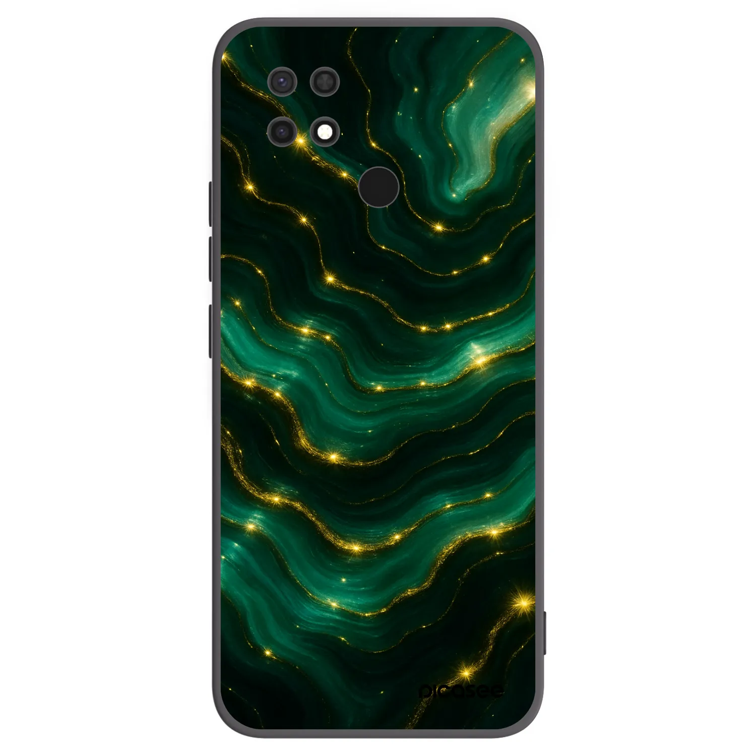 Picasee silikonski črni ovitek za Xiaomi Redmi 10C - Emerald