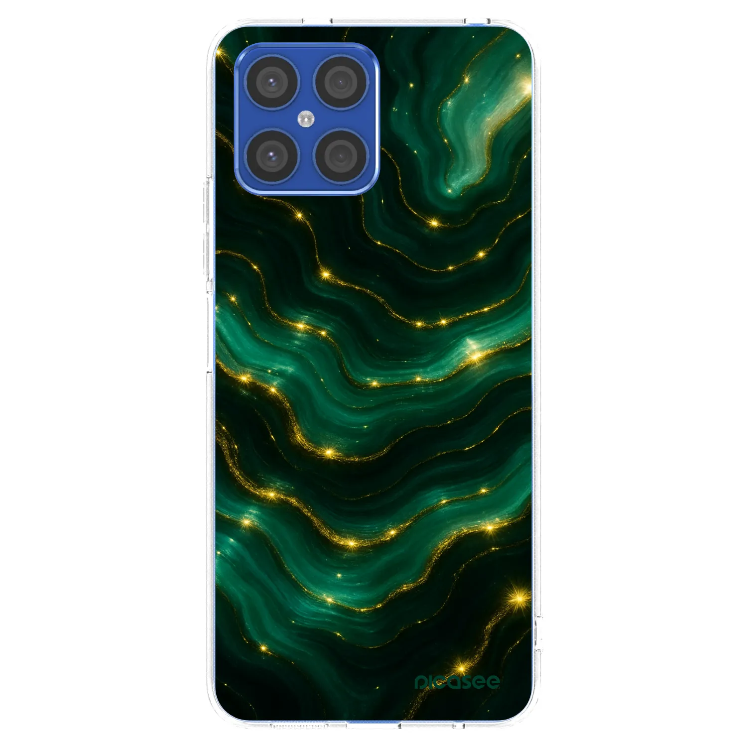 Picasee silikonski prozorni ovitek za Honor X8 4G - Emerald