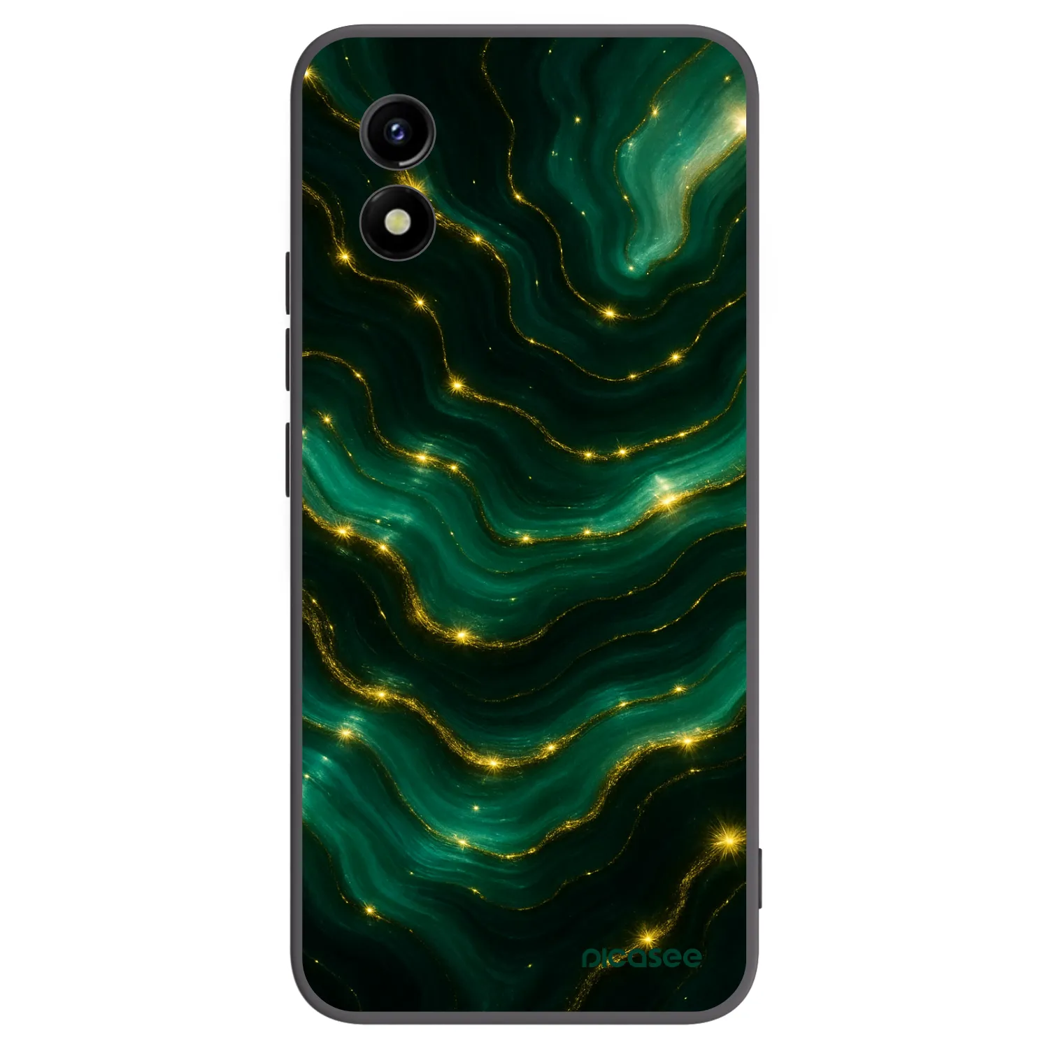 Picasee silikonski črni ovitek za Vivo Y01 - Emerald