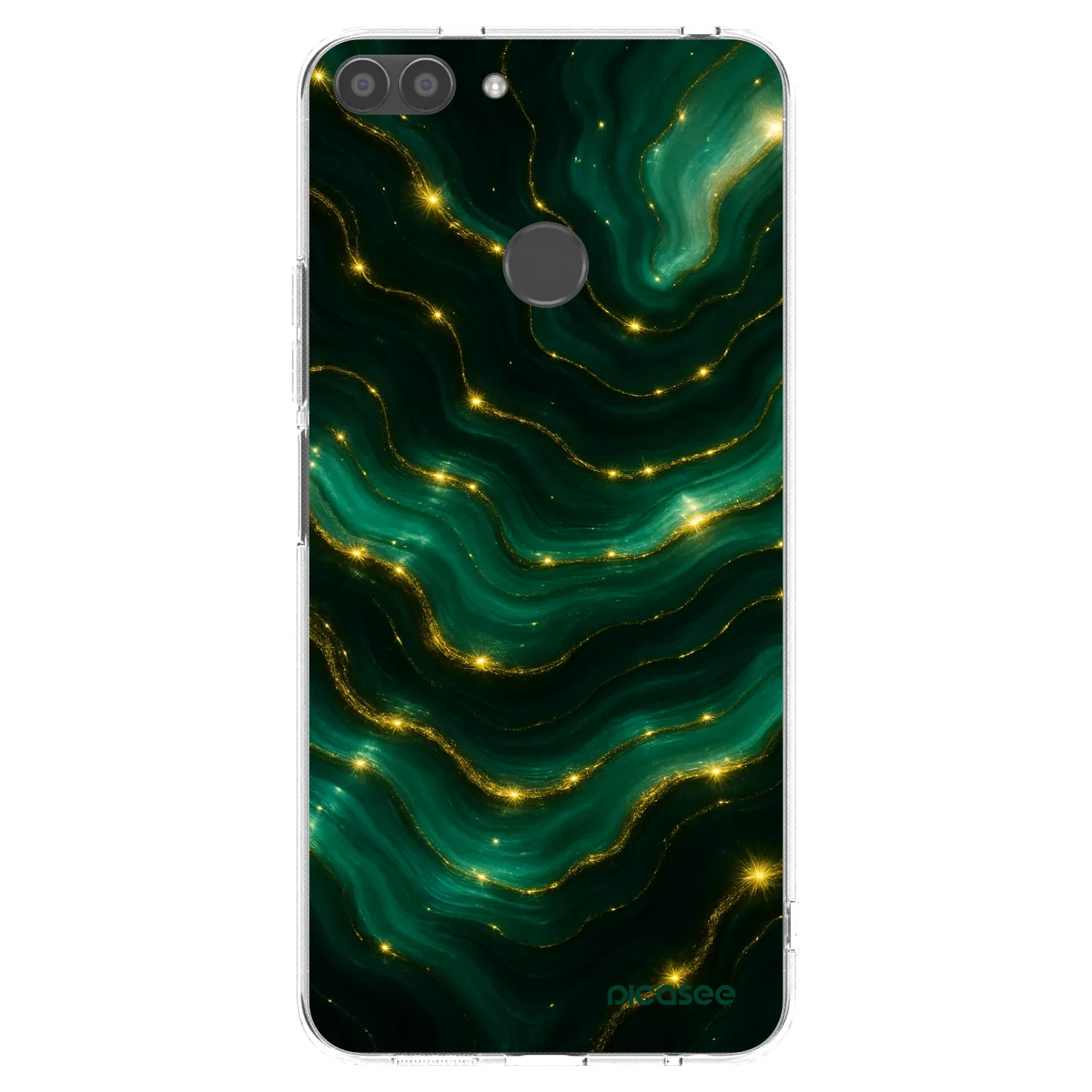 Picasee silikonski prozorni ovitek za Huawei P Smart - Emerald