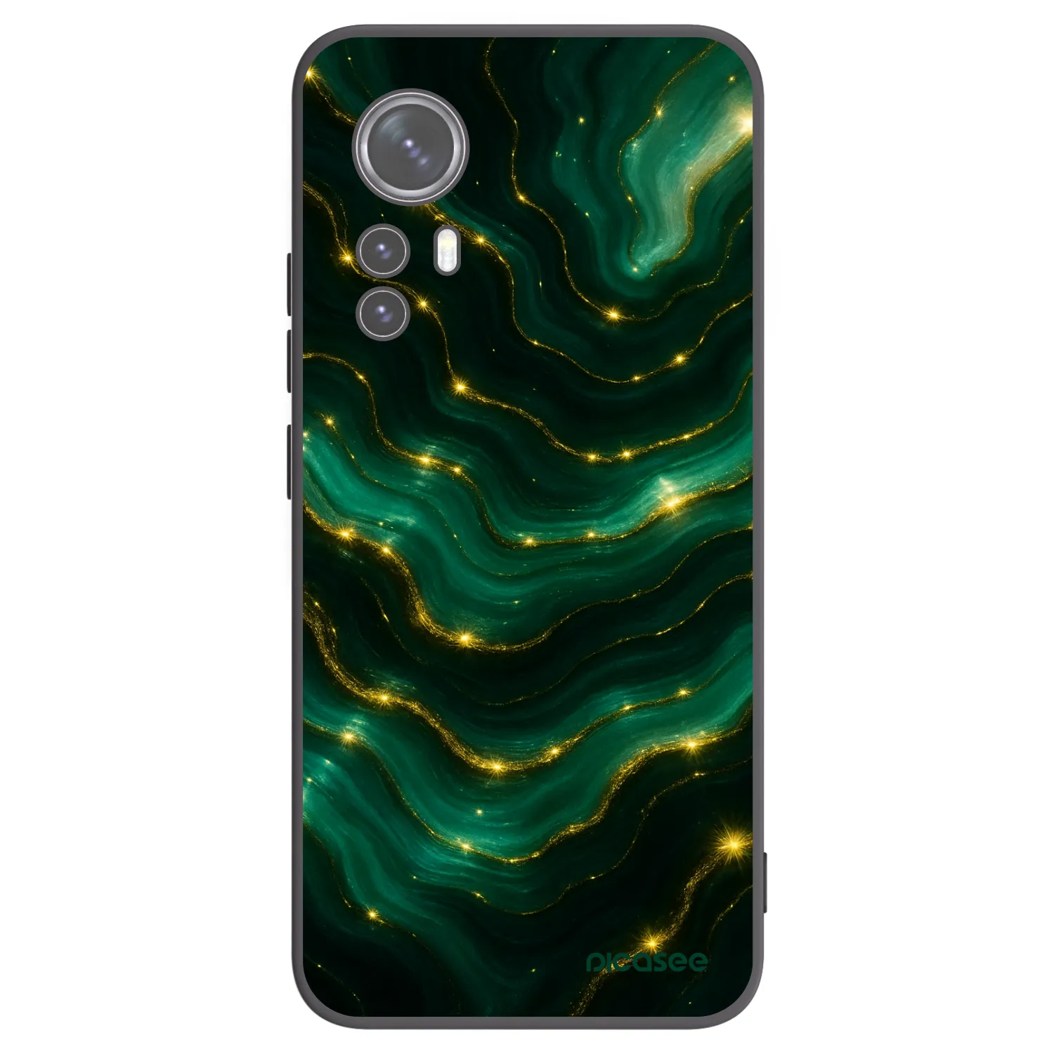 Picasee silikonski črni ovitek za Xiaomi 12X - Emerald
