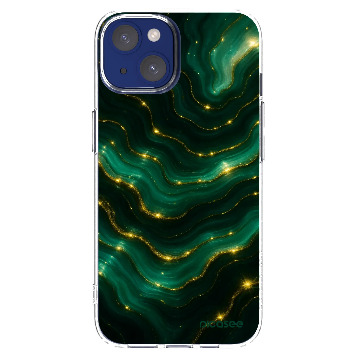Picasee silikonski prozorni ovitek za Apple iPhone 14 - Emerald