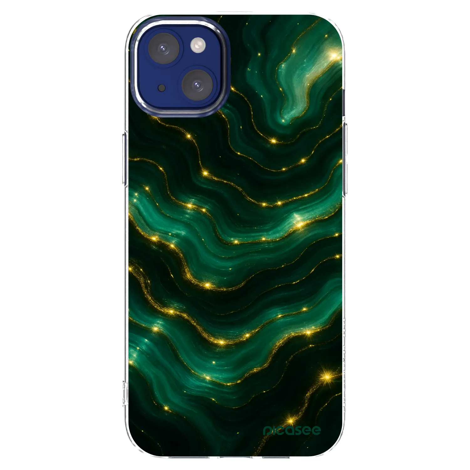 Picasee silikonski prozorni ovitek za Apple iPhone 14 Plus - Emerald