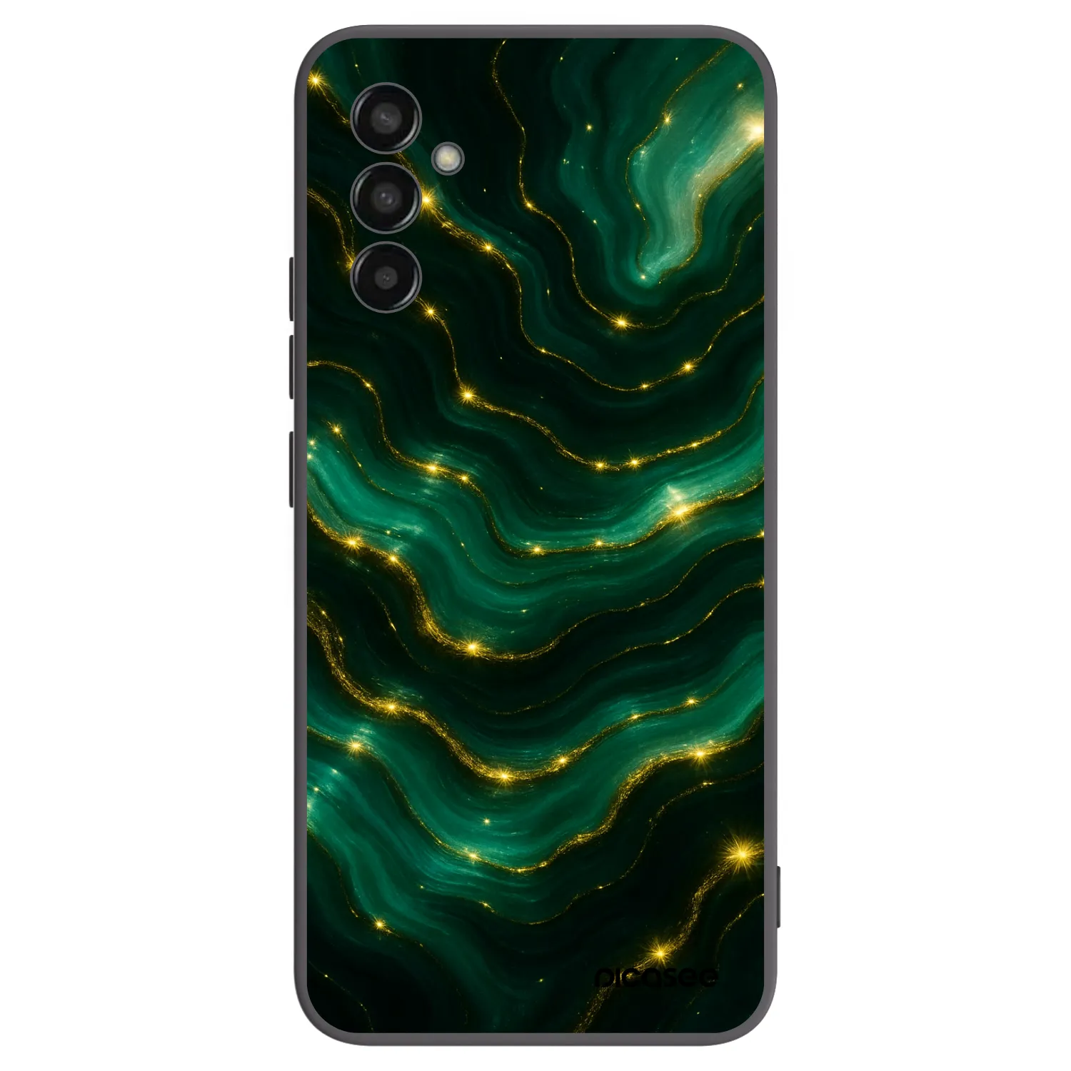 Picasee silikonski črni ovitek za Samsung Galaxy M13 M135F - Emerald