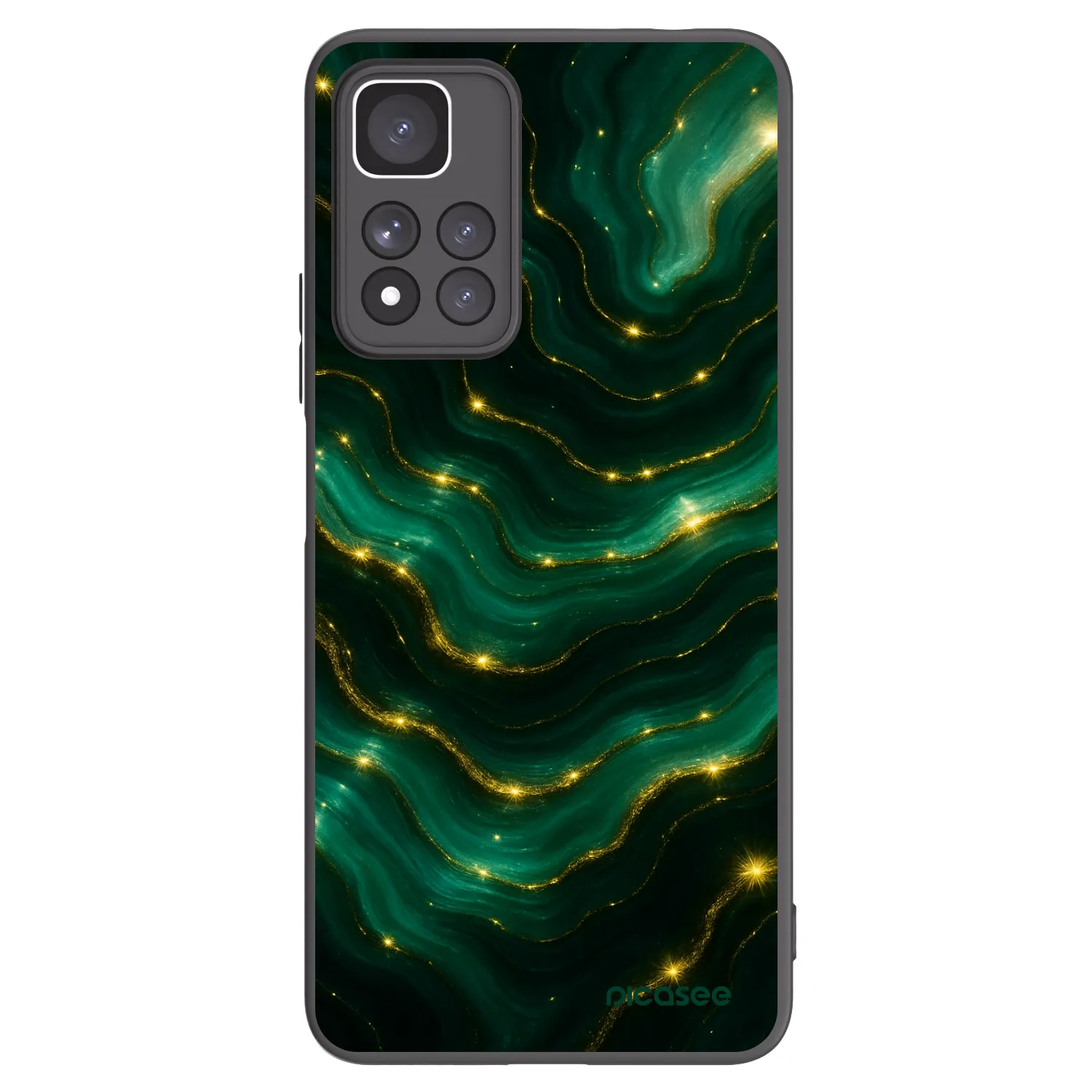 Picasee silikonski črni ovitek za Xiaomi Redmi Note 11 Pro+ 5G - Emerald