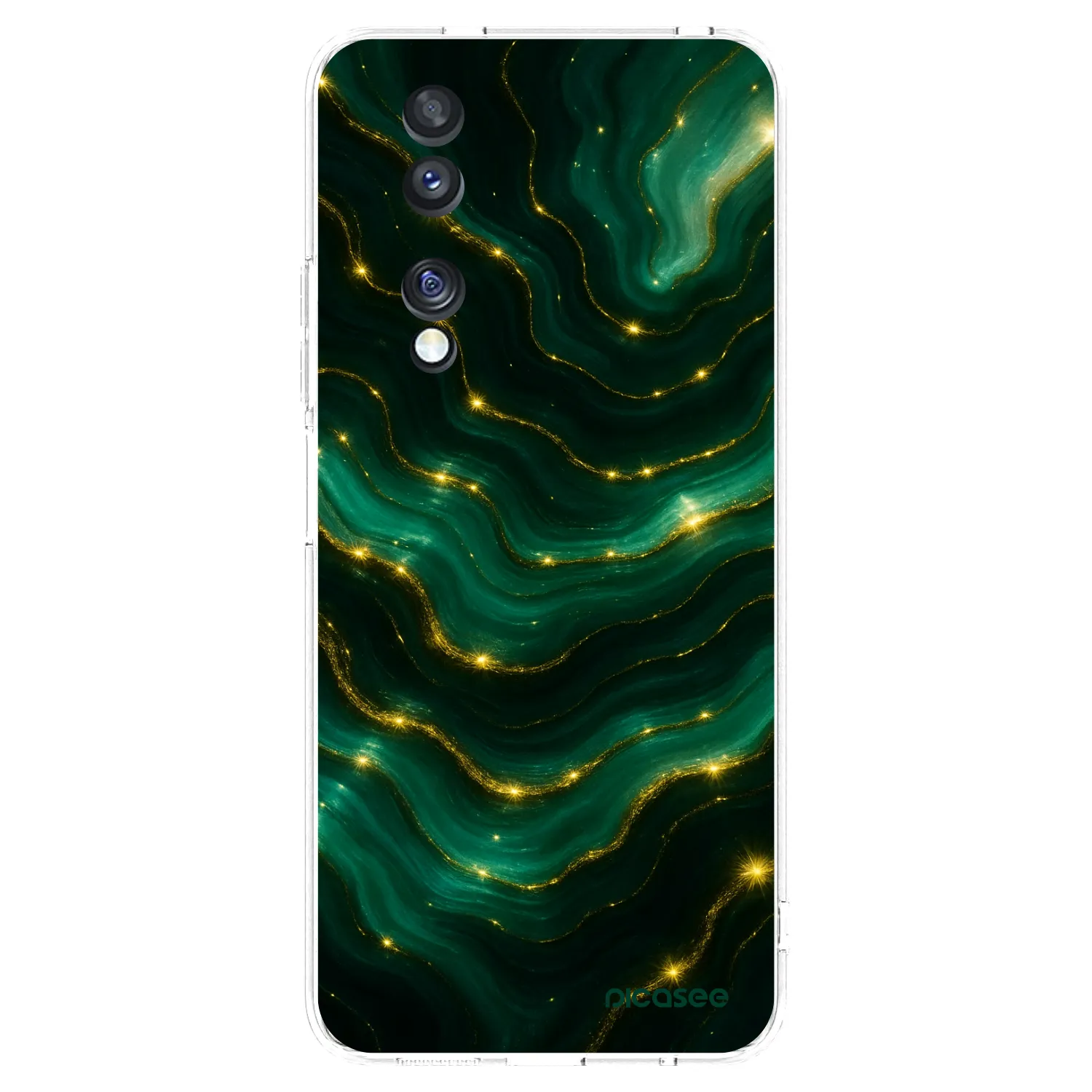 Picasee silikonski prozorni ovitek za Honor 70 - Emerald