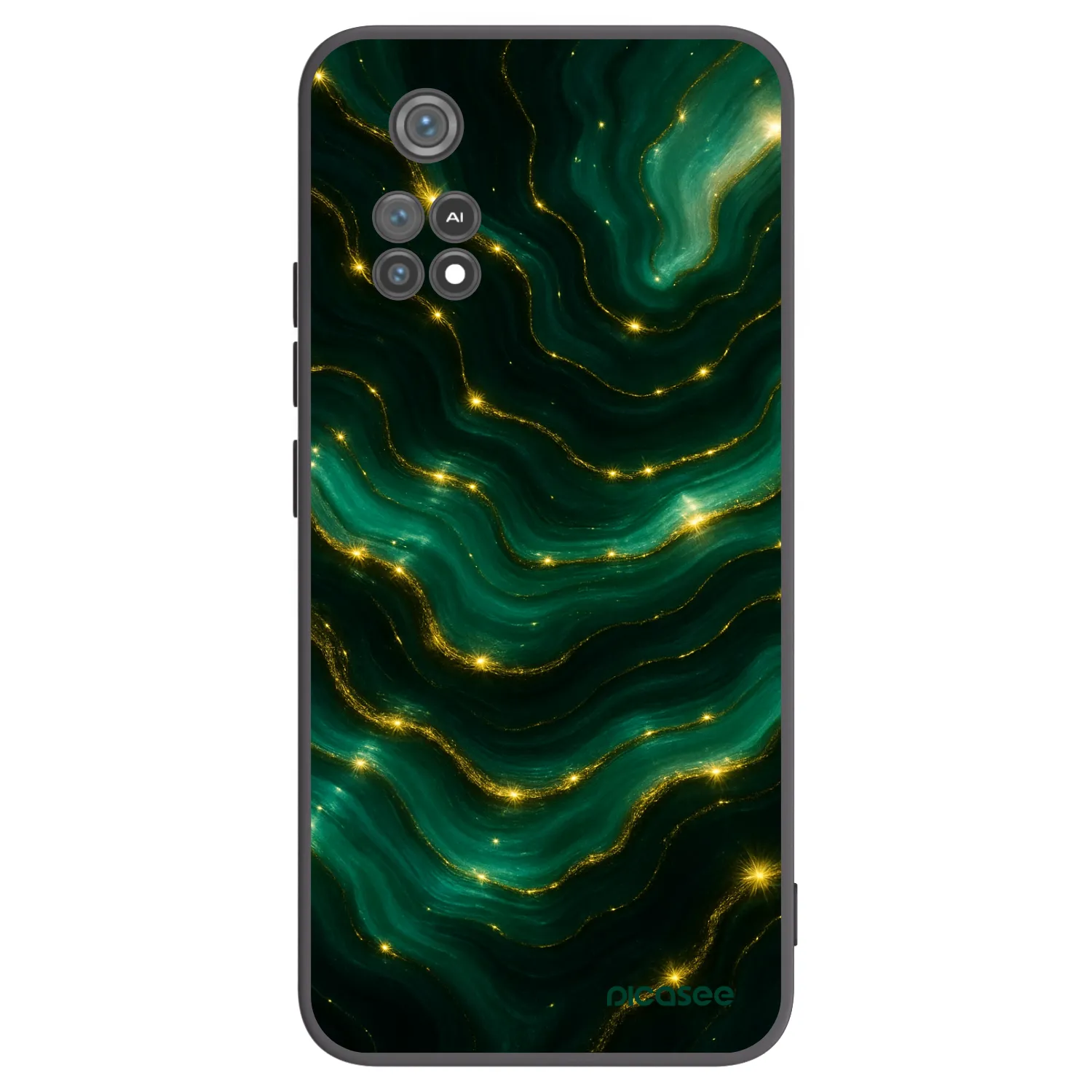 Picasee silikonski črni ovitek za Xiaomi Poco M4 Pro - Emerald