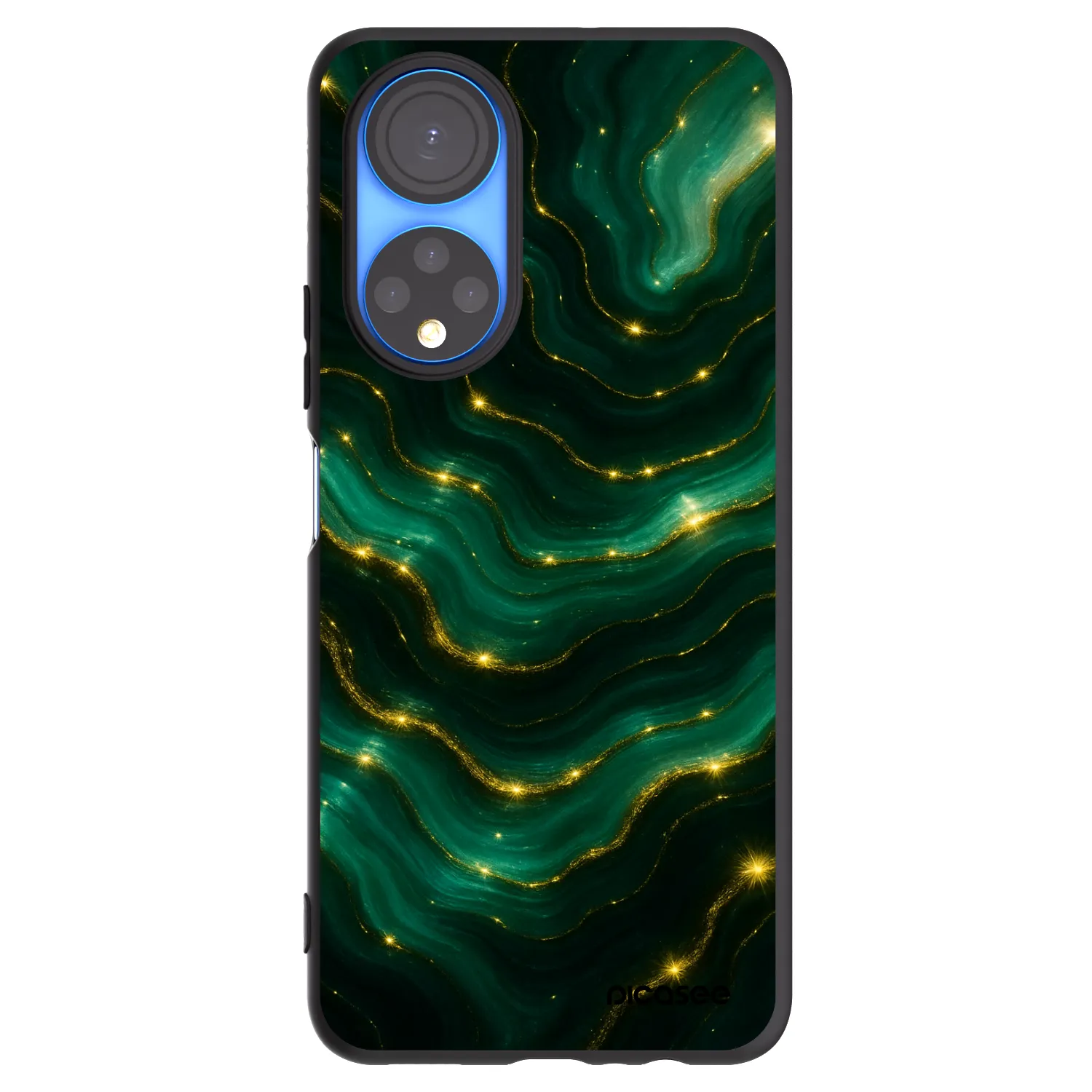 Picasee silikonski črni ovitek za Honor X7 - Emerald