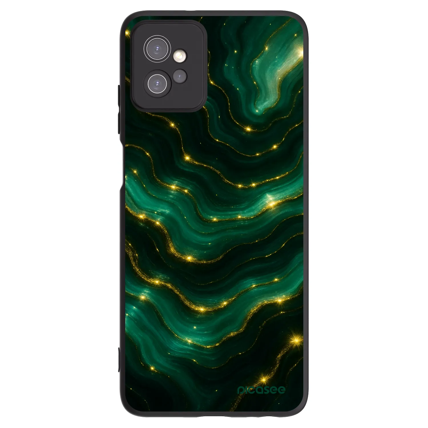 Picasee silikonski črni ovitek za Motorola Moto G32 - Emerald