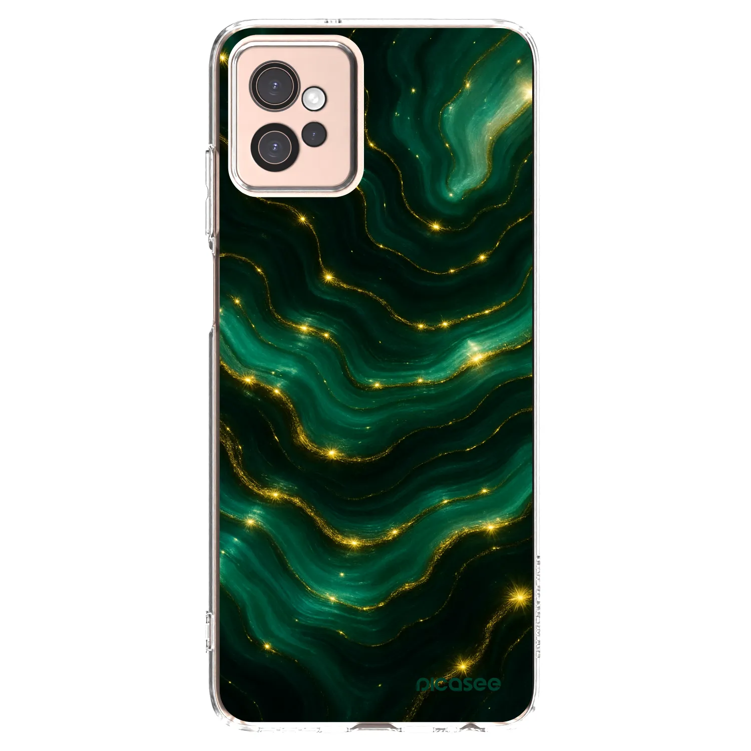 Picasee silikonski prozorni ovitek za Motorola Moto G32 - Emerald