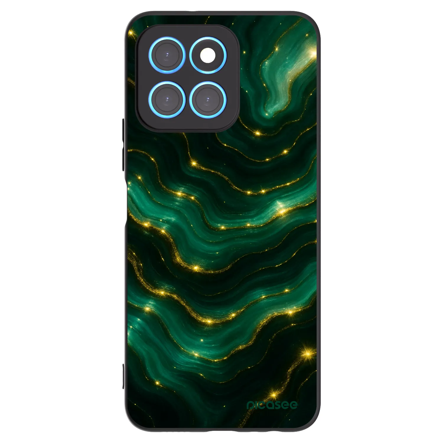 Picasee silikonski črni ovitek za Honor X6 - Emerald